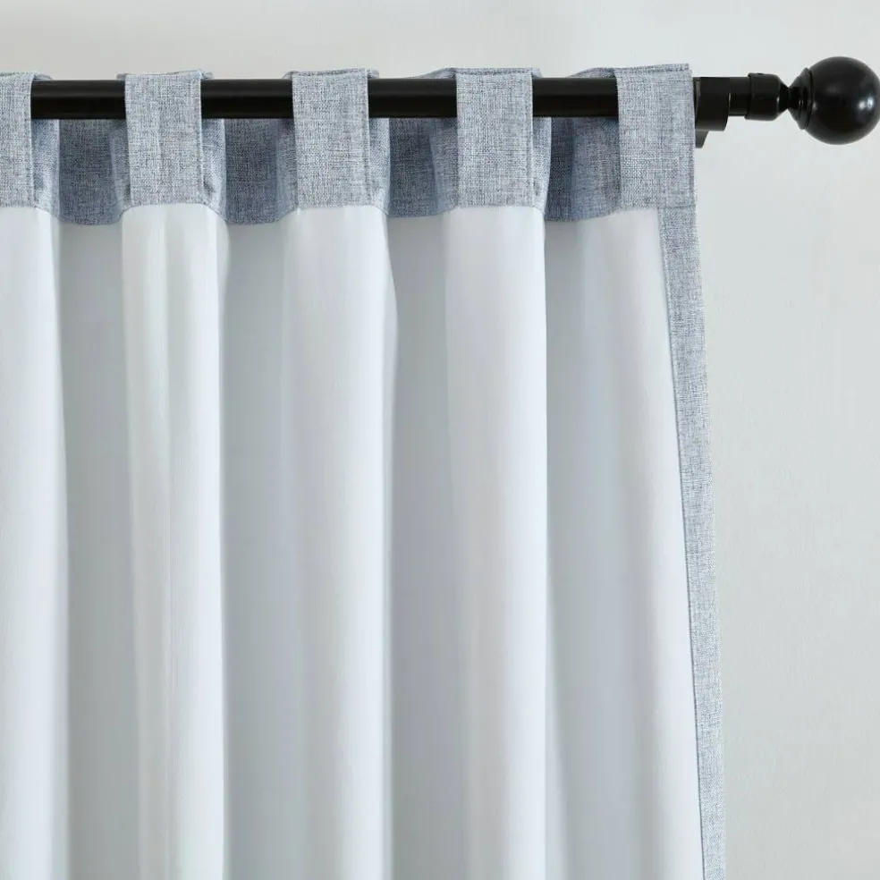 Threadmade Solace Blackout Window Panel, White - 52"W x 95"L