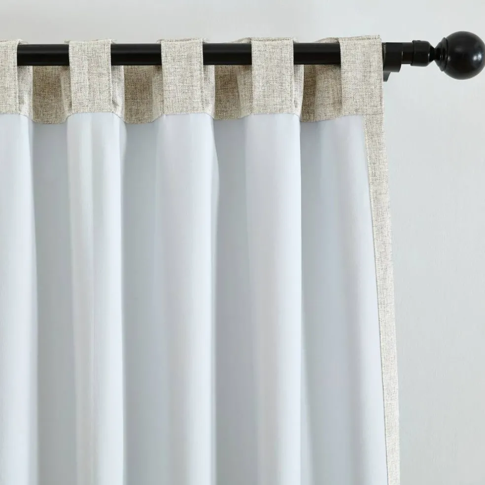 Threadmade Solace Blackout Window Panel, White - 52"W x 95"L