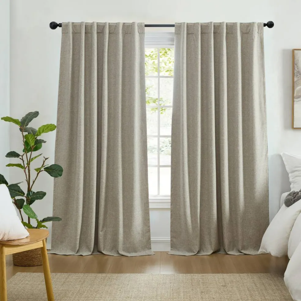 Threadmade Solace Blackout Window Panel, White - 52"W x 95"L