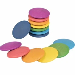 TickiT® Rainbow Wooden Discs Set