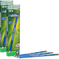 Ticonderoga® Blue Erasable Colored Pencils™, 2 Packs of 12