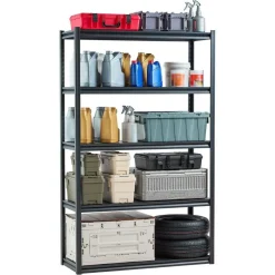 5-Tier Metal Storage Shelves 2000 lbs Garage Utility Rack Adjustable Kitchen Warehouse