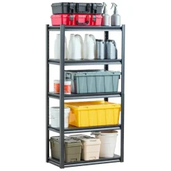 5-Tier Metal Storage Shelves 2000 lbs Garage Utility Rack Adjustable Kitchen Warehouse