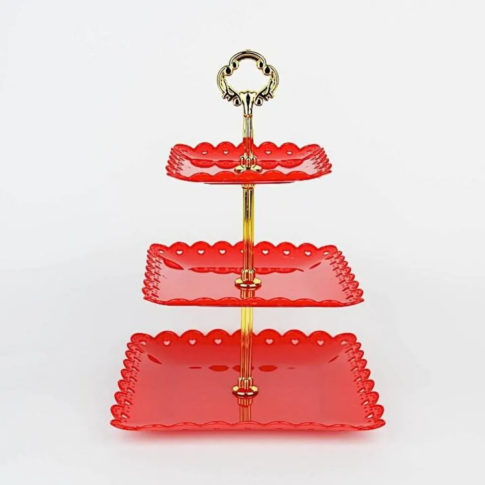 3 Tier Plastic Cupcake Holder