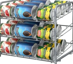 3-Tier Stackable Can Rack Organizer