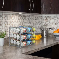 3-Tier Stackable Can Rack Organizer