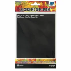 Tim Holtz® Alcohol Ink Dura-Bright® Black Film, 10ct.