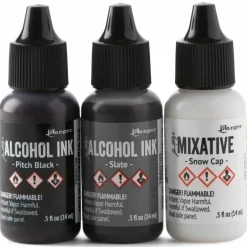 Tim Holtz® Granite 3 Color Alcohol Ink Set