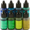 Tim Holtz® Greens & Blue 8 Color Alcohol Ink Set