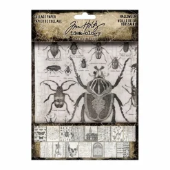 Tim Holtz® Idea-Ology 4.75" x 6" Halloween Collage Paper, 30 Sheets