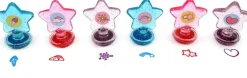TINYMILLS 24 Pcs Unicorn Rainbow 2 in 1 Stacking Crayons with Stamp Topper