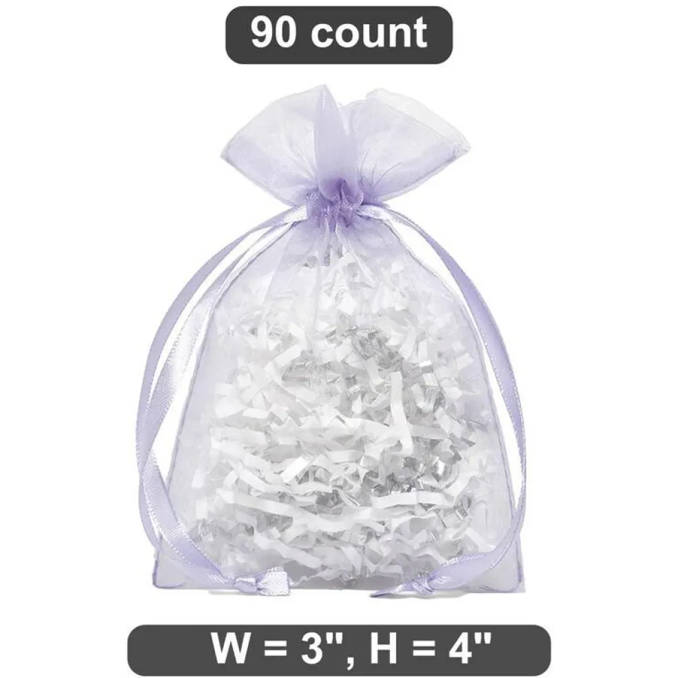 Tiny Organza Bags 3” x 4” for Delicate Wrapping