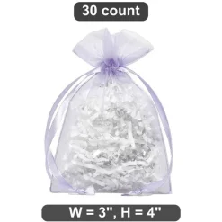 Tiny Organza Bags 3” x 4” for Delicate Wrapping