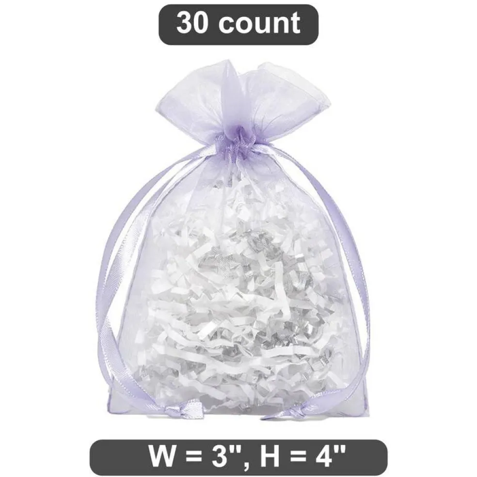 Tiny Organza Bags 3” x 4” for Delicate Wrapping