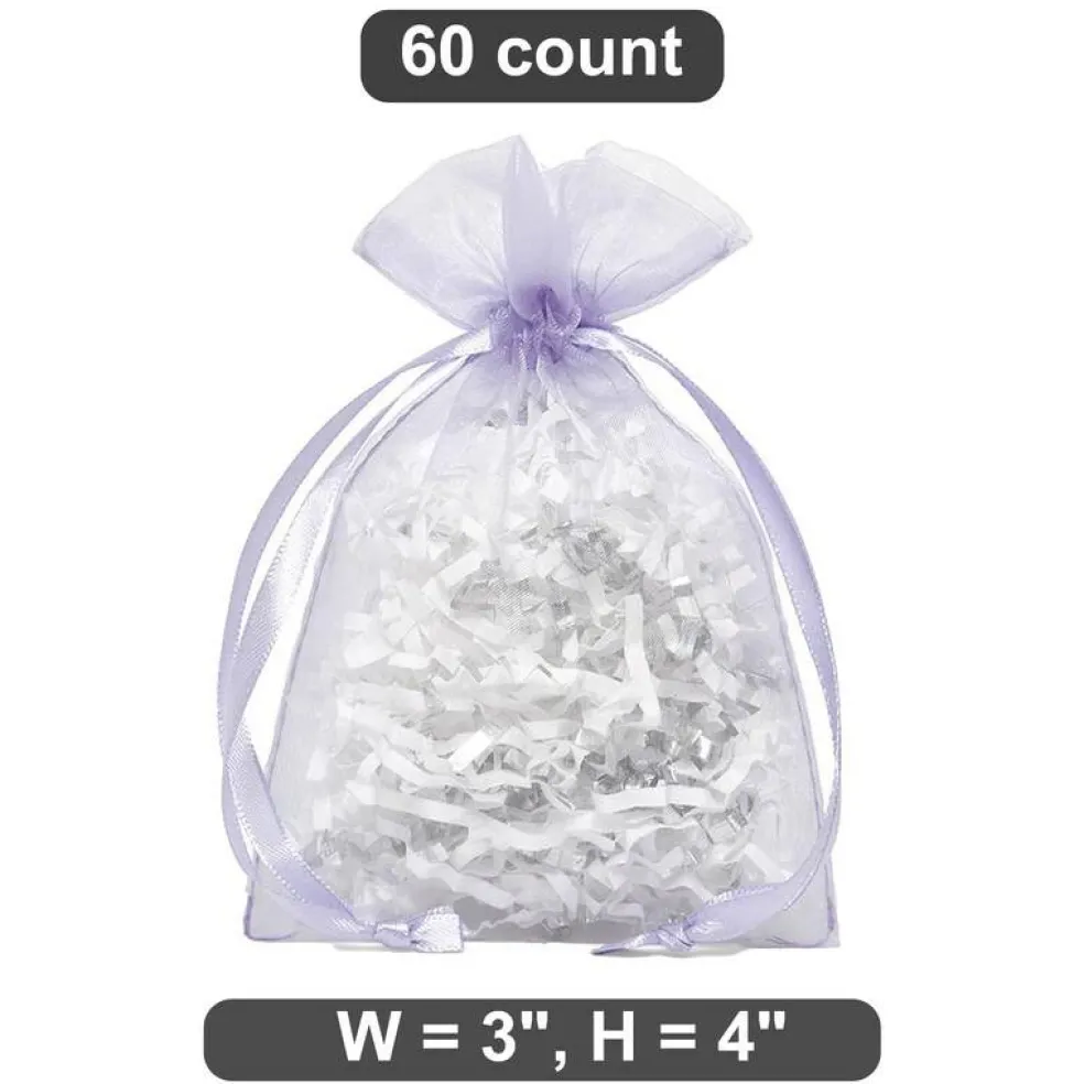 Tiny Organza Bags 3” x 4” for Delicate Wrapping