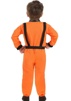 Toddler Classic Orange Astronaut Costume