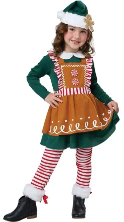 Toddler Gingerbread Elf Costume