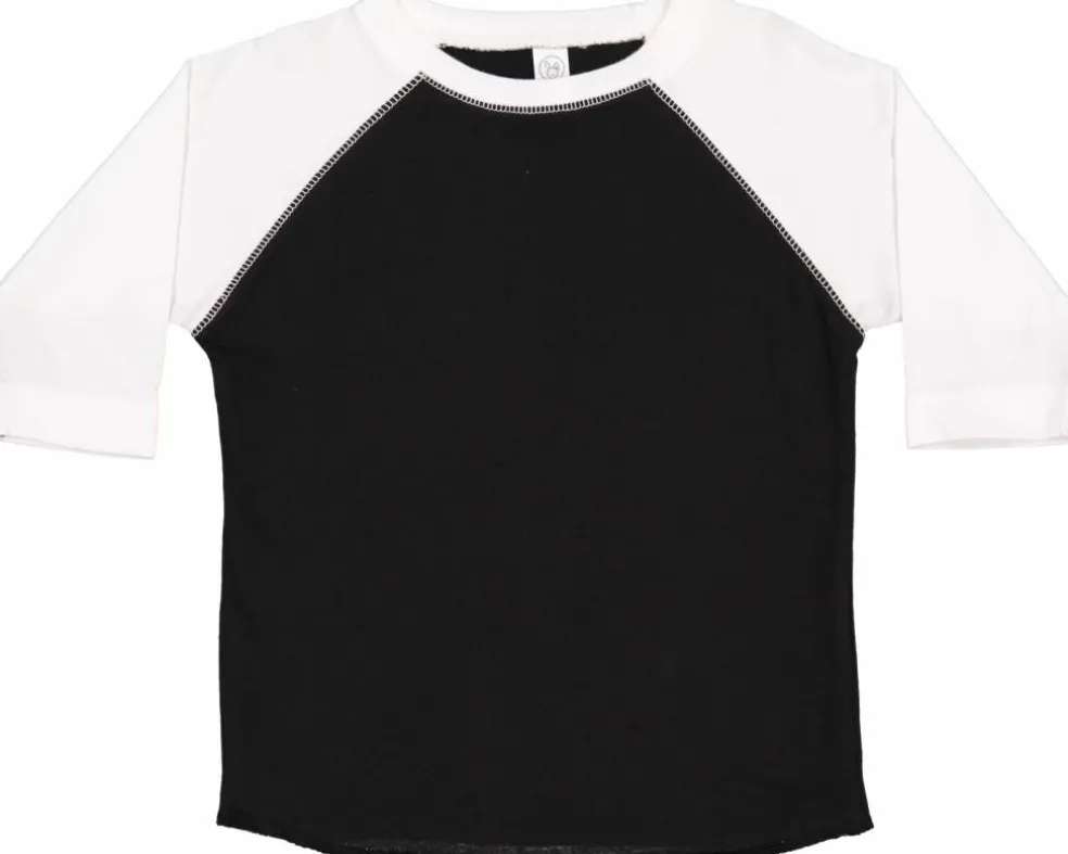 Toddler (Unisex) Raglan Baseball T-Shirt, Various Sizes by Rabbit Skins®