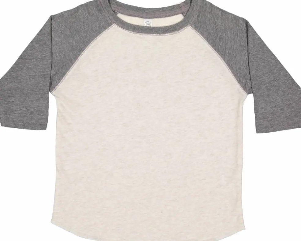Toddler (Unisex) Raglan Baseball T-Shirt, Various Sizes by Rabbit Skins®