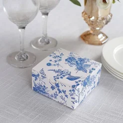 25 Tote Gift 4x4 in BOXES Floral Printed Party Favor Holders
