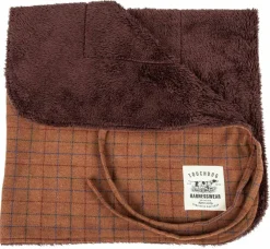 Touchdog 2-In-1 Windowpane Plaided Dog Jacket With Matching Reversible Dog Mat