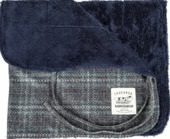 Touchdog 2-In-1 Windowpane Plaided Dog Jacket With Matching Reversible Dog Mat