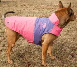 Touchdog Lightening-Shield Waterproof 2-in-1 Convertible Dog Jacket with Blackshark technology