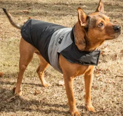 Touchdog Lightening-Shield Waterproof 2-in-1 Convertible Dog Jacket with Blackshark technology