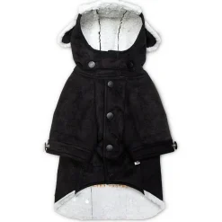 Touchdog - X-Small - Black - Tuskegee Aero-Vintage Designer Dog Coat - 1 Piece