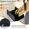 Touchless 16 Gallon Trash Can with Automatic Wing Lids and Anti-Fingerprint Finish