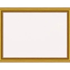 Townhouse Gold Wood Framed Corkboard, White Cork