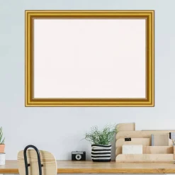 Townhouse Gold Wood Framed Corkboard, White Cork
