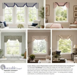 Traceable Designer Arched Cornice Style TraceShaper™ Kit, No-Sew Fabric Shaping Form