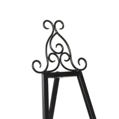 Traditional Black Iron Floor Easel, 46