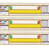 Traditional Manuscript Spanish Desk Plates, 19" x 5", 36 Per Pack, 3 Packs