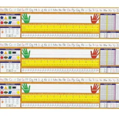 Traditional Manuscript Spanish Desk Plates, 19" x 5", 36 Per Pack, 3 Packs