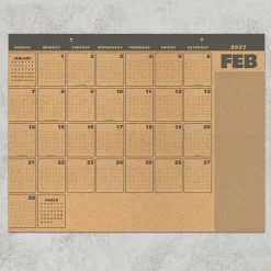 2027 Trail + Timber Large Desk Pad Monthly Blotter Calendar