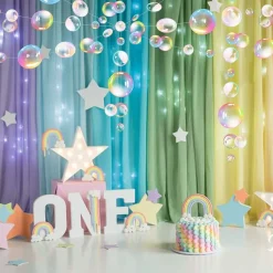 Transparent Bubble Garlands Mermaid Party Decoration Colored Flat