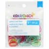 Transparent Glitter Plastic Chain Links by Creatology™