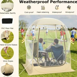 Transparent Pop-Up Bubble Tent Instant Setup Outdoor Camping Sports Shelter