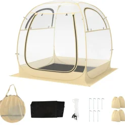 Transparent Pop-Up Bubble Tent Instant Setup Outdoor Camping Sports Shelter
