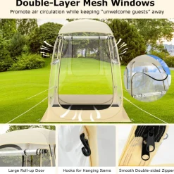 Transparent Pop-Up Bubble Tent Instant Setup Outdoor Camping Sports Shelter