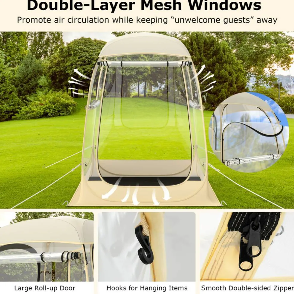 Transparent Pop-Up Bubble Tent Instant Setup Outdoor Camping Sports Shelter