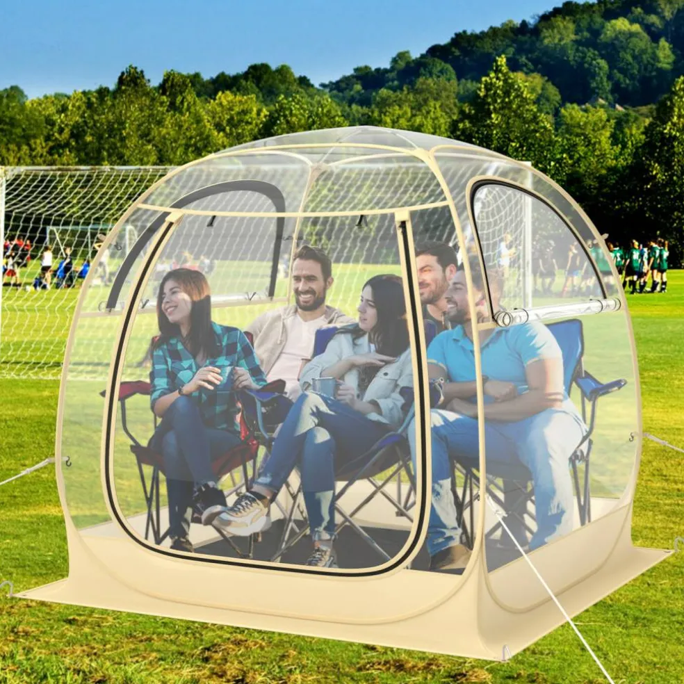 Transparent Pop-Up Bubble Tent Instant Setup Outdoor Camping Sports Shelter