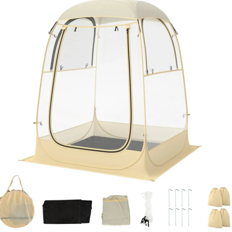 Transparent Pop-Up Bubble Tent Instant Setup Outdoor Camping Sports Shelter