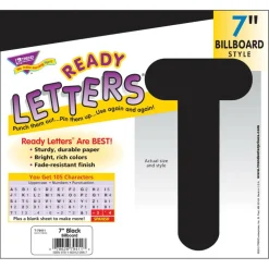 Trend Enterprises Black 7" Billboard Uppercase (EN/SP) Ready LettersĀ®