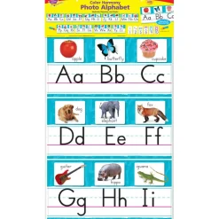 Trend EnterprisesĀ® Color Harmony Photo Alphabet Line