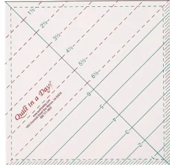 6 1/2  Triangle Square Up Ruler by Quilt in a Day