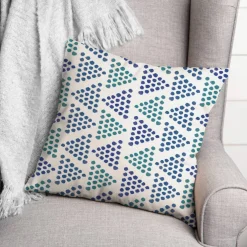 Triangles Throw Pillow