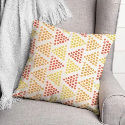 Triangles Throw Pillow